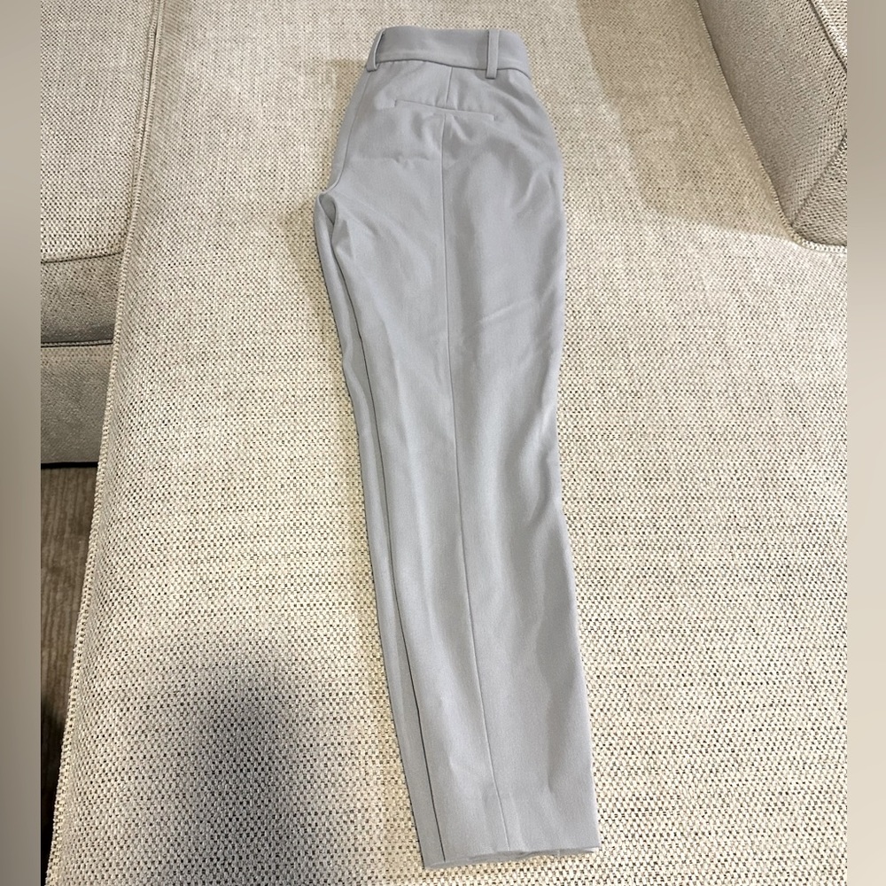 Express Columnist Mid Rise Ankle Pant Grey